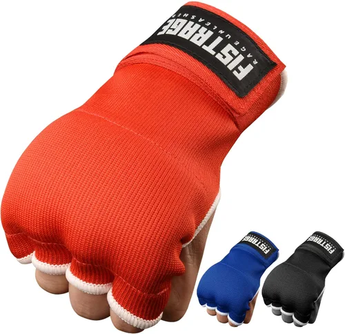 Miniatura 8 de FISTRAGE - Guantes de boxeo para boxeo, para puñetazos, elásticos acolchados debajo de las manoplas, soporte rápido de muñeca larga, protector