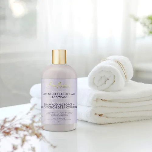 Miniatura 2 de SheaMoisture - Champú para el cuidado del color y el agua de arroz morado para cabello dañado, 13.5 onzas líquidas