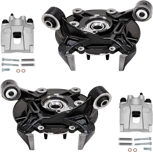 Miniatura 32 de Detroit Axle - Conjunto de manguetas de dirección delanteras de 2 piezas para Hyundai Accent 06-11, 2 manguetas de dirección y conjunto de buje