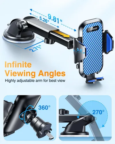 Miniatura 8 de VANMASS Soporte de teléfono para tu automóvil 2026 Ultimate Phone Mount Militar Parabrisas Ventilación del salpicadero del parabrisas 【Lo más nuevo