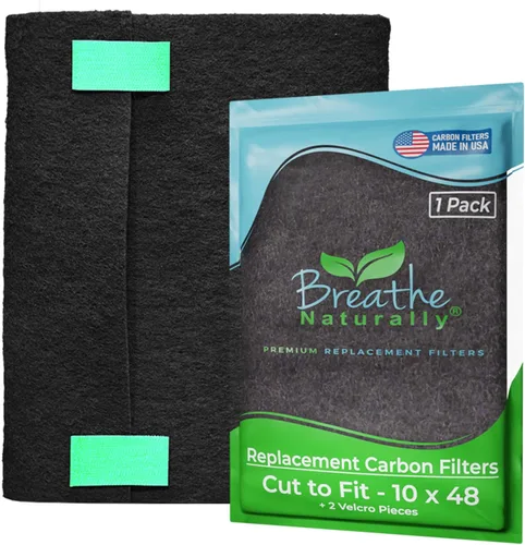 Miniatura 22 de Breathe Naturally Corte Universal para Adaptar Filtro de Aire de Carbón Activado – Filtros de Carbón de Repuesto – Lámina de Carbón de Prefiltro