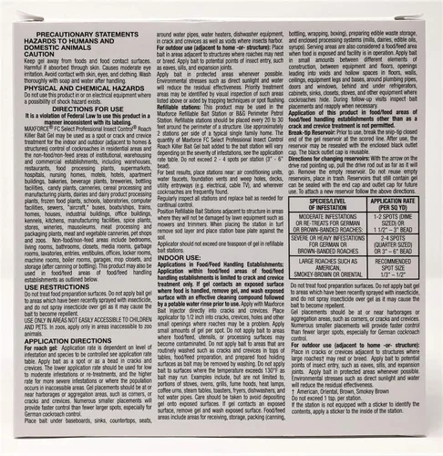Miniatura 2 de Maxforce FC Select - Gel profesional para matar cucarachas, 1 caja (4 x 1.06 oz)