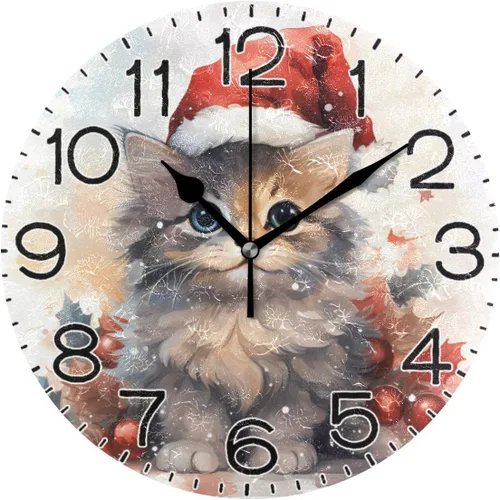 Miniatura 22 de ALAZA Reloj de pared violeta para bicicleta, color lavanda, flores moradas, con mariposas, funciona con pilas, sin tictac, cuarzo silencioso