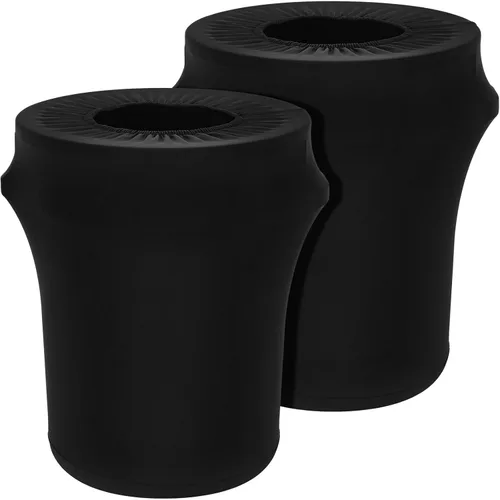 Miniatura 11 de Tanlade 2 piezas de 32 galones de elastano para basureros elásticos de 32 galones, cubiertas de elastano para cubos de basura para interiores
