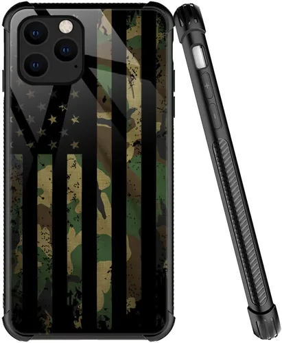 Miniatura 10 de ZHEGAILIAN Funda compatible con iPhone 7/8 Plus, funda de vidrio orgánico para niñas, mujeres y hombres, diseño de cuatro esquinas, antiarañazos, a