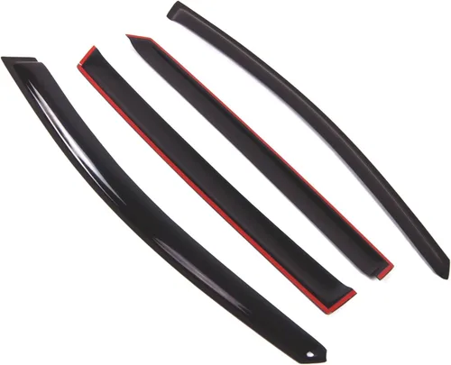 Miniatura 2 de Visor de ventana compatible con Subaru B9 Tribeca 2006-2014, DGWV2-523, deflector de montaje exterior, protector de lluvia, humo oscuro, juego de 4