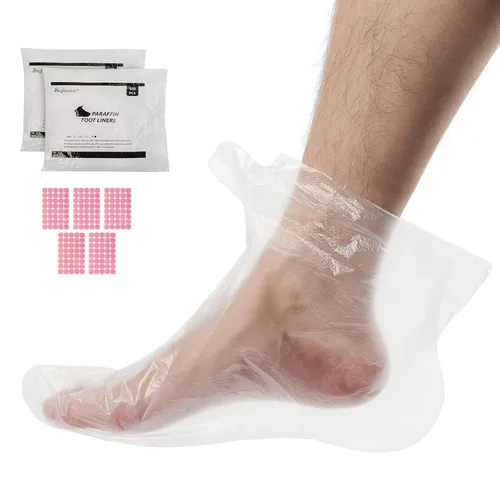 Segbeauty Forros de baño de cera de parafina para pies, 200 piezas extra grandes XL bolsas de parafina para pies, calcetines de baño de parafina de