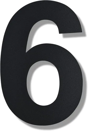 Miniatura 14 de BetLight Números de casa modernos, número de dirección flotante de acero inoxidable de 10 pulgadas de alto para exterior/negro/número 3