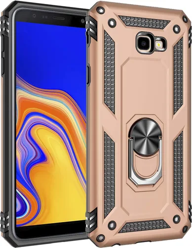 Miniatura 8 de Funda para Samsung Galaxy J4 Plus, soporte de anillo giratorio de 360 grados para Samsung SM-J415GN/DS Galaxy J4+ / SM-J415FN/DS SM-J415F/DS Rojo
