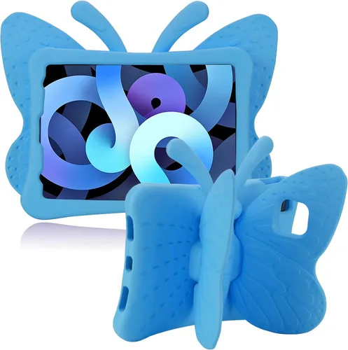 Miniatura 9 de Simicoo Funda de mariposa 3D para iPad 10.2 9 8 7 niños con soporte Lite de espuma EVA a prueba de golpes resistente funda para tableta para niñas