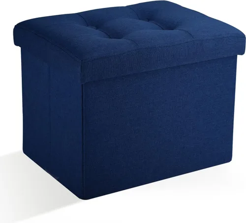 Miniatura 9 de Otomana de Almacenamiento Otomana Reposapiés Taburete Banco Plegable con Almacenamiento Dormitorio de Estudiantes Dormitorio y Entrada 17 X 13 X 13