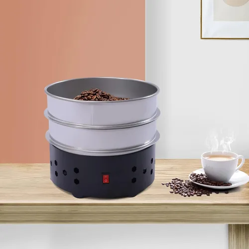 Miniatura 3 de LOYALHEARTDY Enfriador eléctrico de granos de café de 110 V, máquina de enfriamiento de granos de café de 1.3 libras, enfriador de granos de café