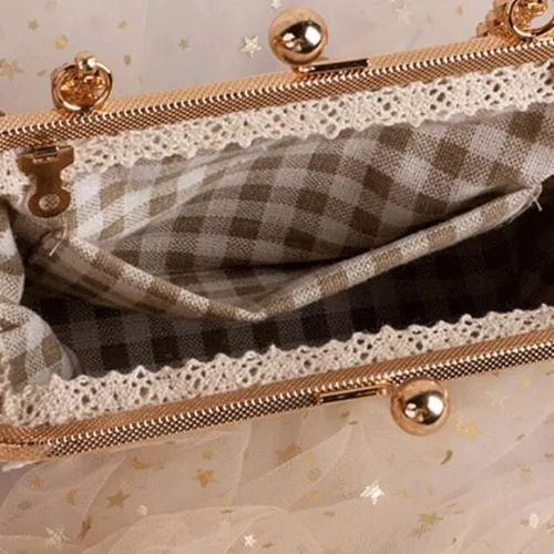 Miniatura 6 de Bolso bordado de estilo chino para las mujeres Vintage Metal Frame Kiss Lock Embrague Bolso Femenino étnico Monederos Wrap