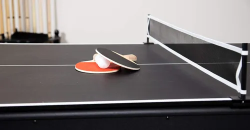 Miniatura 11 de Hathaway Spartan - Mesa de billar de 6 pies, con mesa combo de ping pong y juegos múltiples para salas de juegos de recreación familiar - Incluye
