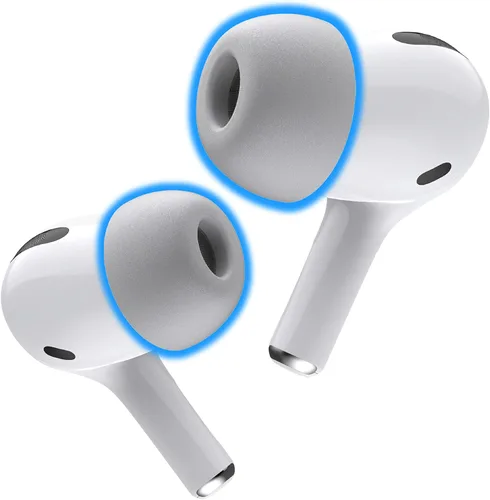 Miniatura 28 de Foam Masters - Almohadillas de espuma viscoelástica para AirPods Pro de 1ª y 2ª generación, cómodas, seguras, mejor cancelación de ruido, versión