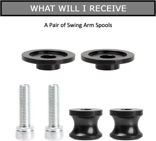 Miniatura 6 de PSLER Carretes de brazo oscilante de 0.394 pulgadas - M10 X1.25 - Carretes deslizantes de brazo oscilante CNC para EX250 EX300 EX500 EX650 ER-6F