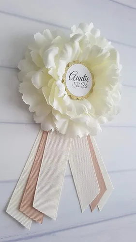 Miniatura 4 de Banda para mamá y papá para ser Pin Banda y ramillete para baby shower Hecho a mano en Estados Unidos