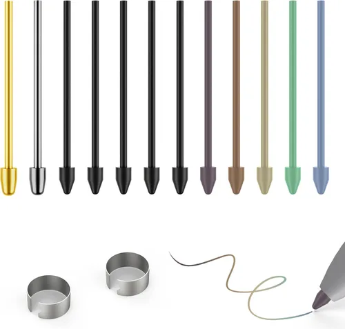 Puntas de metal de repuesto para Samsung Galaxy Tab S10/S9/S8/S7/S6, S26/S25/S24/S23/S22 Ultra S Pen, puntas/puntas + clip + caja de almacenamiento