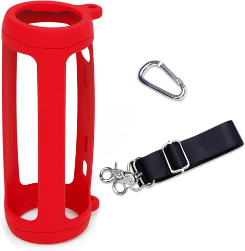 Miniatura 10 de LTGEM - Funda de silicona compatible con JBL FLIP 5 Altavoz Bluetooth portátil impermeable, carcasa rígida, bolsa de almacenamiento de transporte