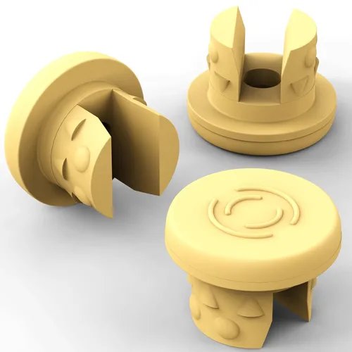 Miniatura 5 de Biomed Solutions - Tapón de goma butílica de 0.787 in con dos patas para liofilización y liofilización, botella de vidrio de liofilización, 100 Negro