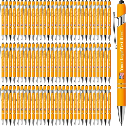 Miniatura 7 de Bolígrafos personalizados con lápiz capacitivo, bolígrafos personalizados impresos con tu logotipo o mensaje, ideales para regalos, promociones