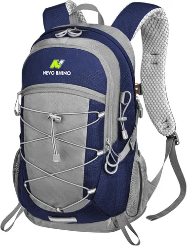 Miniatura 9 de N NEVO RHINO Mochila de senderismo 20L resistente al agua, mochila de día ligera para viajes, mochila pequeña para hombres y mujeres Negro