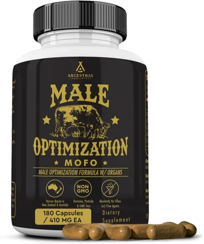 Miniatura 12 de Ancestral Supplements Hígado vacuno alimentado con pastura (disecado). Hierro natural, vitamina A, B12 para energía (180 Cápsulas)