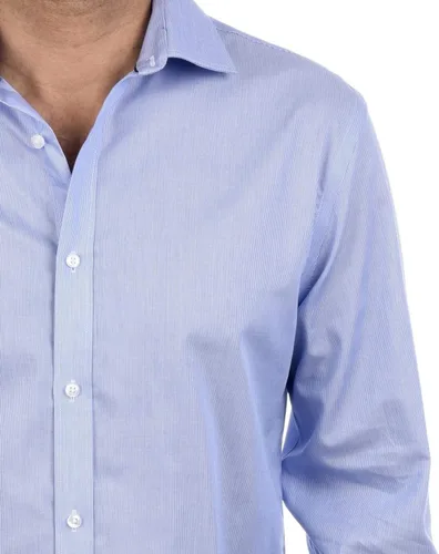 Miniatura 2 de Tommy Hilfiger Camisa de vestir para hombre ajuste delgado sin rayas de hierro