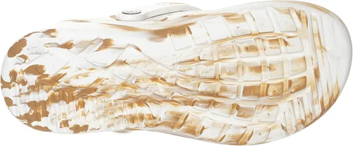 Miniatura 6 de Eagsouni Zuecos unisex con soporte de arco para mujer y hombre, para adultos, antideslizantes, para exteriores, playa, blanco/ caqui