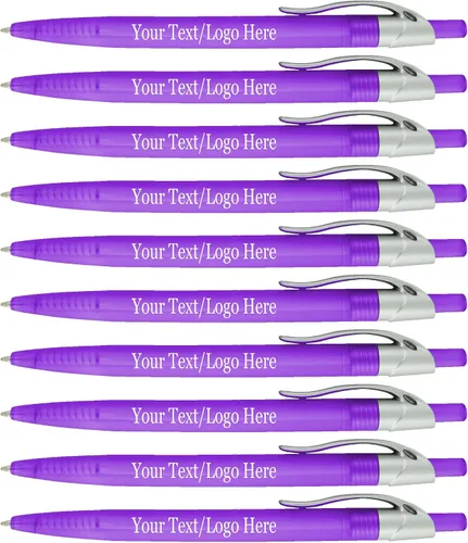 Miniatura 6 de SyPen Bolígrafos personalizados con tu logotipo o texto personalizado, paquete de 500 unidades a granel para negocios, fiestas y eventos, bolígrafos