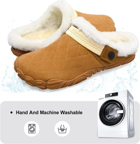 Miniatura 4 de Besroad - Pantuflas mullidas para mujer y hombre, esponjosas, cómodas, de espuma viscoelástica, para dormitorio