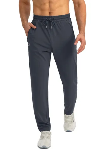 Miniatura 2 de G Gradual Pantalones deportivos para hombre con bolsillos con cremallera, pantalones deportivos cónicos para entrenamiento, correr, correr