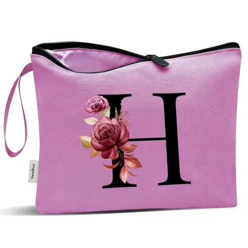 Miniatura 73 de Vavabox A-Z Bolsa de Maquillaje Personalizada, Regalos de Cumpleaños para Mujeres y Mamá, Regalos para la Mejor Amiga, Bolsa de Cosméticos