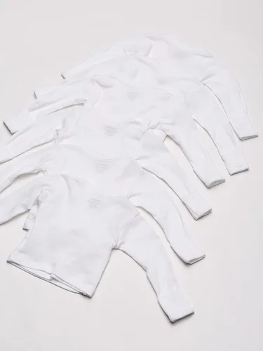 Miniatura 4 de Gerber Paquete de 6 camisas de manga larga con cierre lateral para bebé niña
