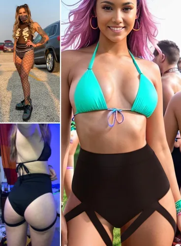 Miniatura 3 de Pantalones cortos para mujer, sexy, de cintura alta, leggings con levantamiento de glúteos, accesorio exótico, atuendo para festivales