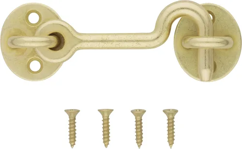 Miniatura 2 de National Hardware N700-154 Gancho de privacidad, oro cepillado, 4