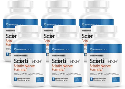 Miniatura 10 de SciatiEase Suplemento de Apoyo para la Salud del Nervio Ciático - Fórmula de Apoyo Nervioso con AlphaPalm, Guisante, Complejo de Vitamina B, Ácido