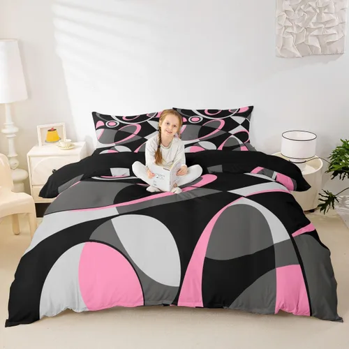 Miniatura 17 de Lindo juego de ropa de cama con dinosaurios, juego de funda de edredón con dibujos animados de cactus, funda de edredón decorativa, funda de edredón