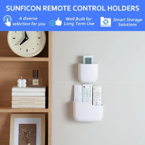 Miniatura 5 de Soporte remoto de pared para ventilador de TV, soporte de control remoto, organizador de pared, organizador de teléfono para oficina, soporte