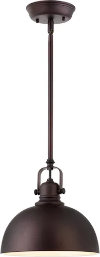 Miniatura 2 de CANARM ICH587A03BN17 Rue araña de techo con cadenas y 3 focos de níquel cepillado y vidrio plano de ópalo, IPL222B01ORB, 100.0watts, 110 volts