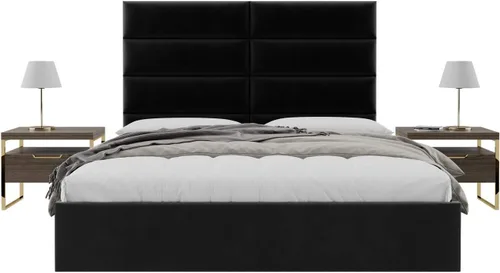 Miniatura 98 de Vänt - Paneles tapizados de cabecera para montar en la pared, diseño Isabelle, 60 x 23 pulgadas, configuración de 4 paneles individuales, Cuero