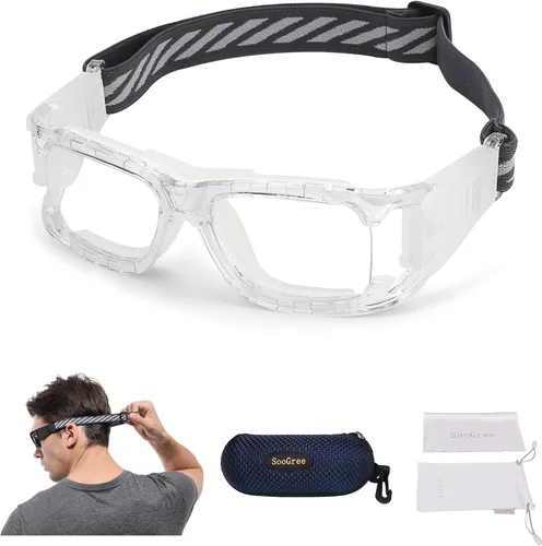Miniatura 9 de SooGree Gafas deportivas de baloncesto para hombres y mujeres, gafas de seguridad, gafas de deporte, antivaho y choque de colisión