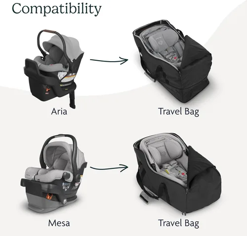 Miniatura 6 de UPPAbaby - Bolsa de viaje para asientos de automóvil para bebés Aria y Mesa/asas de fácil transporte + diseño duradero/TravelSafe
