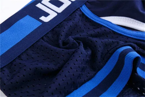 Miniatura 4 de JOCKMAIL Ropa interior de malla para hombre, pantalones cortos de entrepierna transpirable, ropa interior para hombre