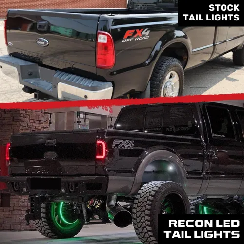 Miniatura 6 de RECON - Compatible con Ford Super Duty 2008-2016 (F250, F350, F450, F550) Luces Traseras OLED Premium Ultra Brillantes, Señales de Giro Rojas, Luces
