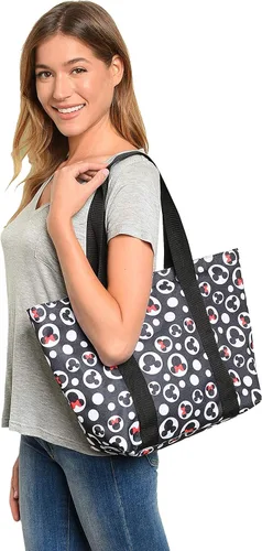 Miniatura 6 de Disney Tote Mickey & Minnie Mouse Icon Print - Bolsa de viaje con cremallera