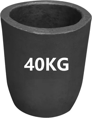 Miniatura 6 de LSMIITTH Crisol de grafito de arcilla de 35 lbs/16 kg para fundición de metal crisol de refinación de aluminio plata cobre latón oro - # 16 Crisol