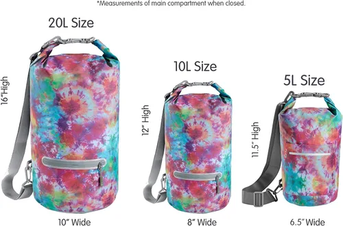 Miniatura 38 de Skog Å Kust DrySak - Bolsa impermeable con tapa enrollable para viajes y al aire libre - tamaños de 5, 10 y 20 litros Digicamo
