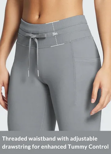 Miniatura 3 de BALEAF Leggings de cintura alta con forro polar para mujer, resistentes al agua, térmicos, cálidos, para invierno, esquí, senderismo, pantalones