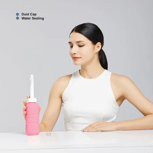 Miniatura 2 de Bidé portátil para inodoro de 15.2 fl oz para cuidado posparto, botella perineal El bidé de viaje original con tapa de sellado de agua, bolsa
